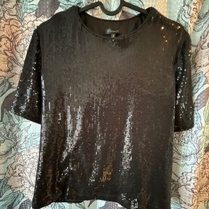 Black sequin shirt